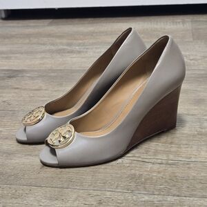 Tory Burch Wedge Peep-Toe Shoes